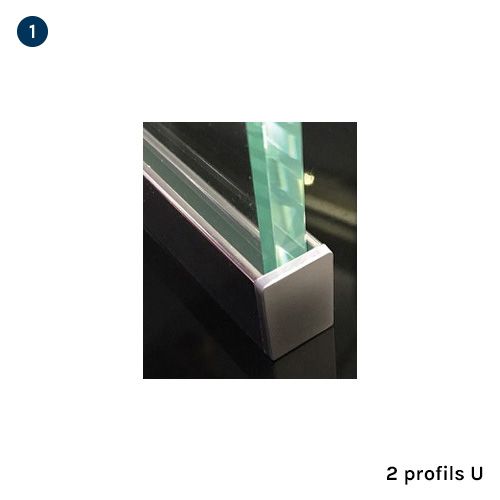 Paroi de douche avec motifs imprimés sur verre 8mm anticalcaire design –  AIDAL